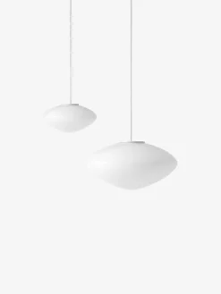 &Tradition Mist pendant lamp AP16, matt white - opal glass