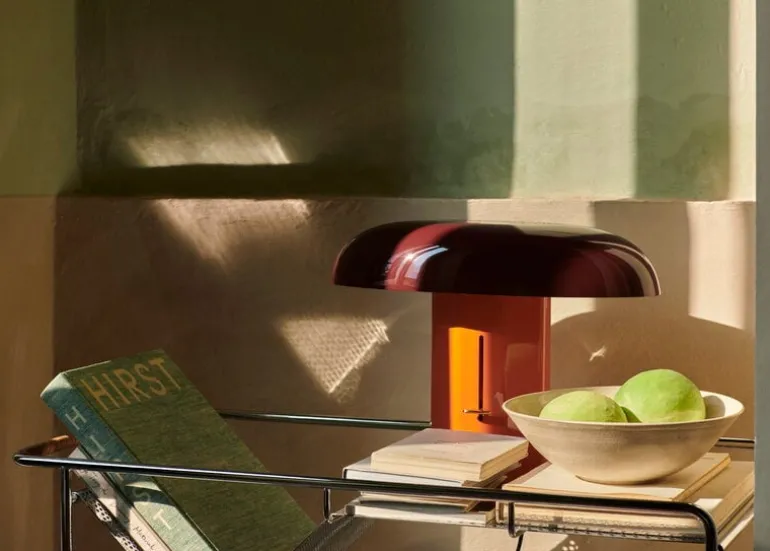 &Tradition Montera JH42 table lamp, amber - ruby