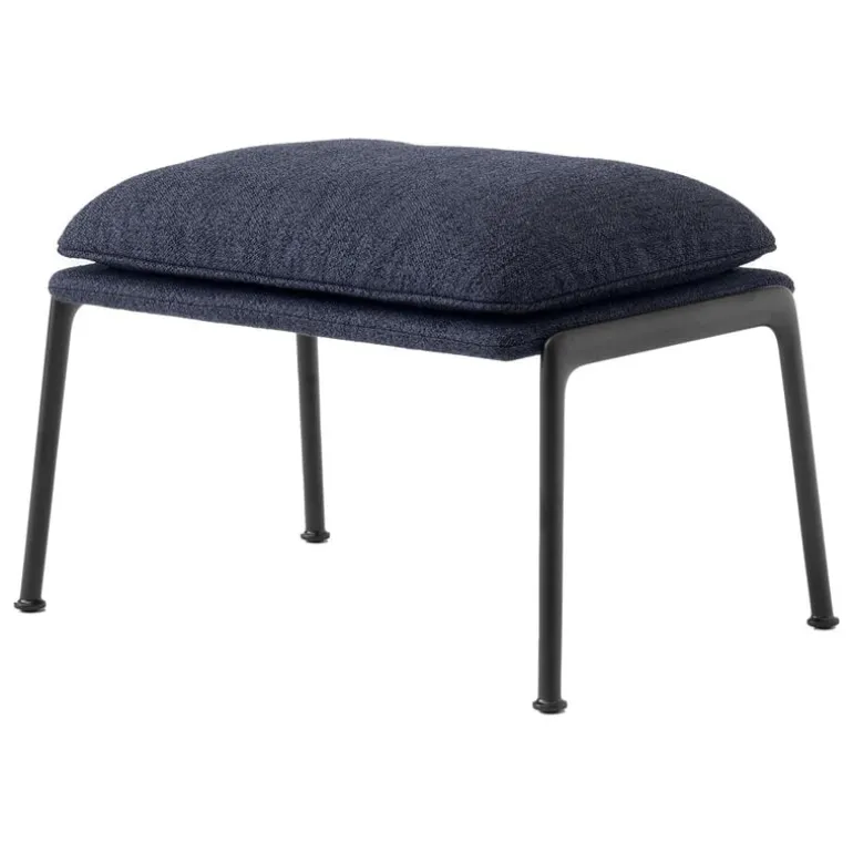 &Tradition Muno LN20 footstool, warm black - dark blue Ecriture 0780