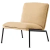 &Tradition Muno LN18 lounge chair, warm black - dark beige Clay 0007