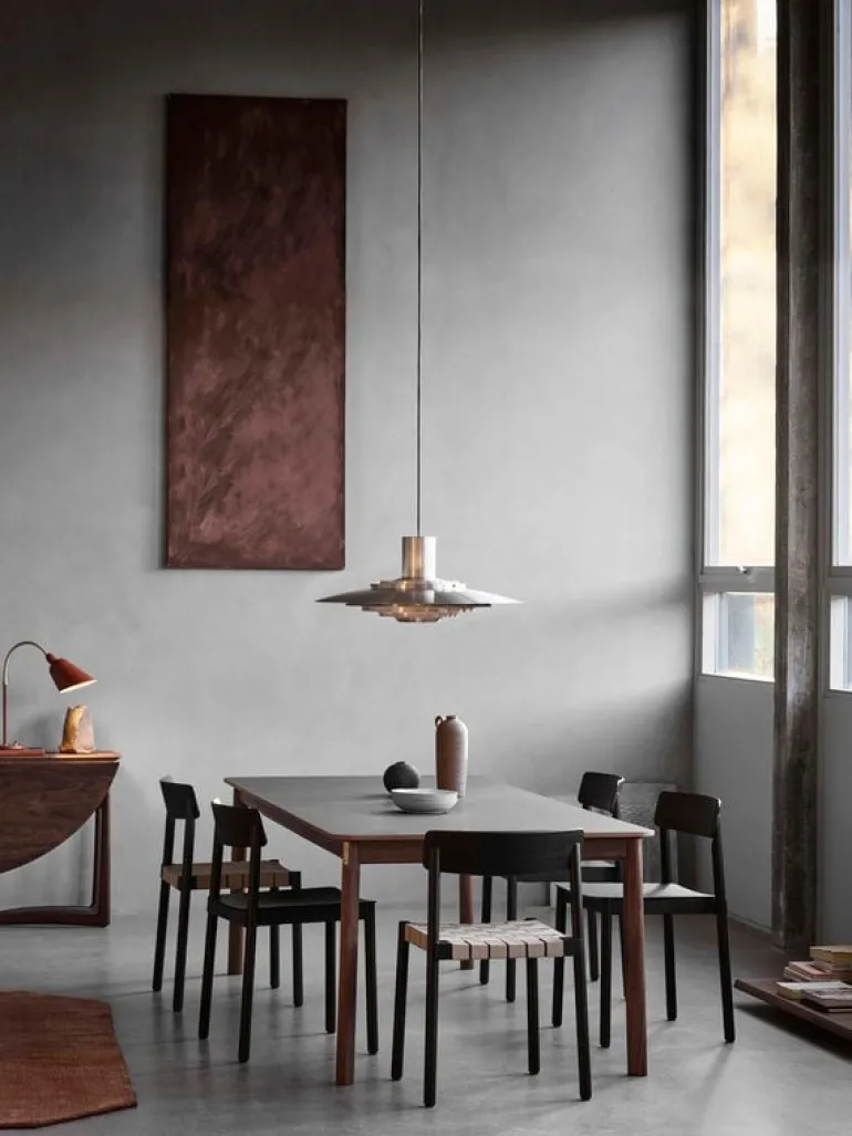 &Tradition Patch HW1 table, 180 cm, smoked oak - grey laminate