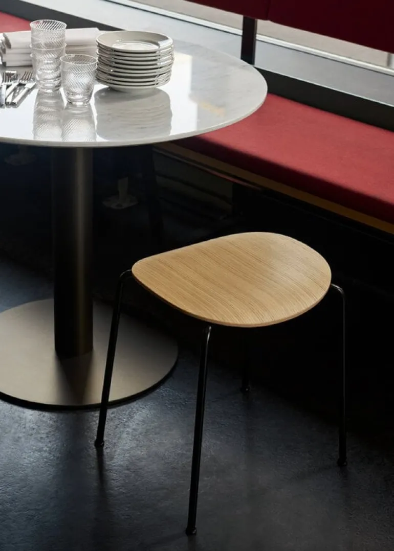 &Tradition Pavilion AV36 stool, lacquered oak