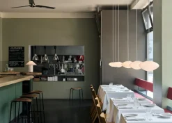 &Tradition Pavilion AV36 stool, lacquered oak