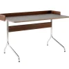 &Tradition Pavilion AV17 desk, iron linoleum - walnut - chrome