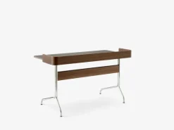 &Tradition Pavilion AV17 desk, iron linoleum - walnut - chrome