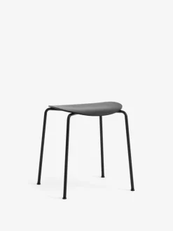 &Tradition Pavilion AV36 stool, black lacquered oak
