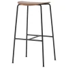 &Tradition Pavilion AV38 bar stool, 79 cm, lacquered walnut