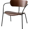 &Tradition Pavilion AV5 lounge chair, lacquered walnut