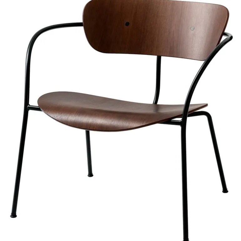&Tradition Pavilion AV5 lounge chair, lacquered walnut