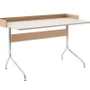 &Tradition Pavilion AV17 desk, mushroom linoleum - oak - chrome