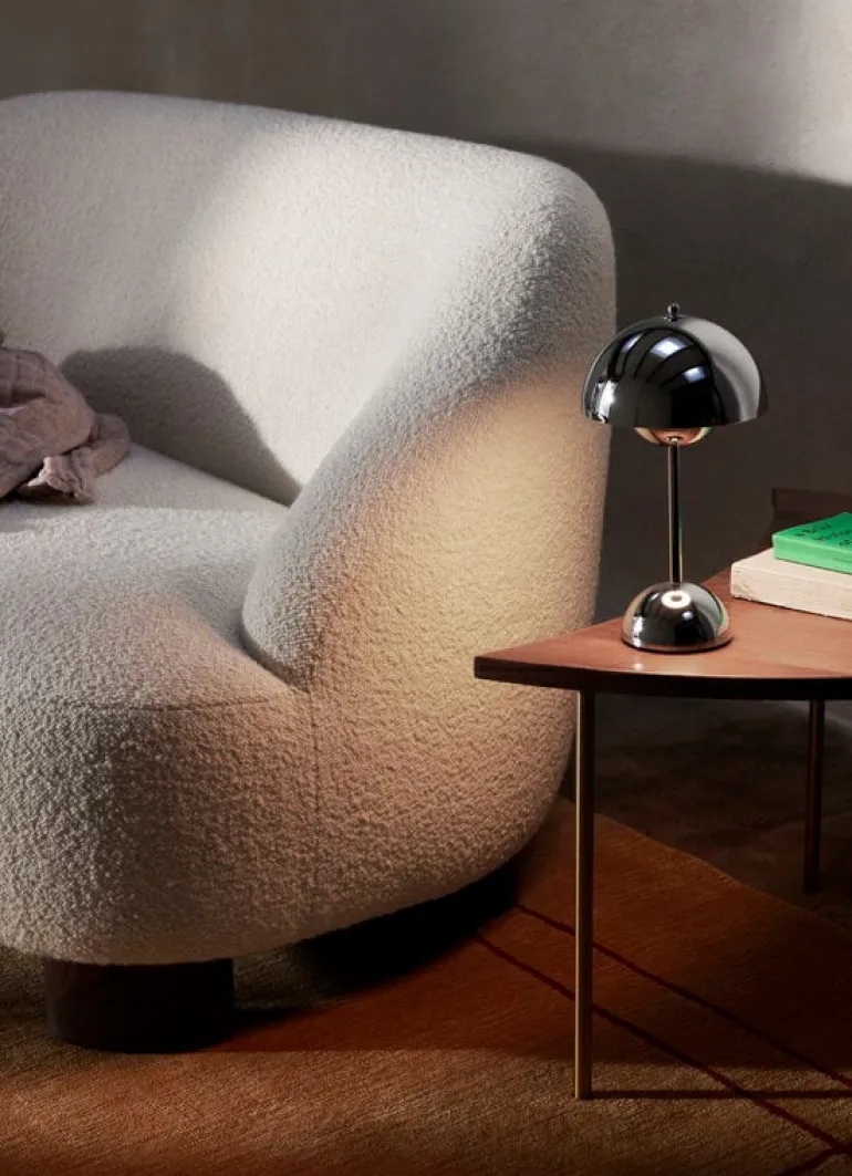 &Tradition Pinwheel HM7 side table, oiled walnut