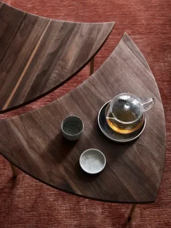 &Tradition Pinwheel HM7 side table, oiled walnut