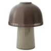 &Tradition Raku SH8 portable table lamp, beige grey - bronze
