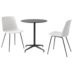 &Tradition Rely Outdoor HW70 chair, black - white