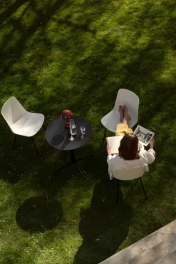 &Tradition Rely Outdoor HW70 chair, black - white