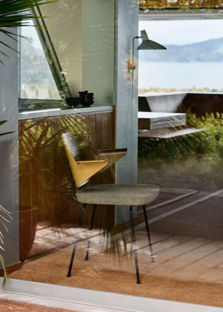 &Tradition RFH RD7 armchair, walnut and beech veneer - brown