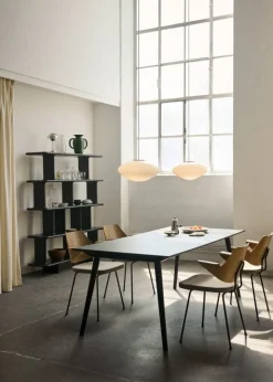 &Tradition RFH RD7 armchair, walnut and beech veneer - beige