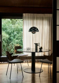 &Tradition RFH RD7 armchair, walnut and beech veneer - beige