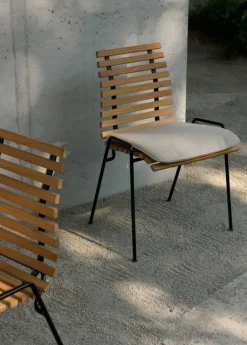 &Tradition RFH RD4 terrace side chair, black - teak