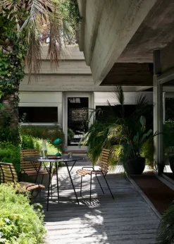 &Tradition RFH RD4 terrace side chair, black - teak