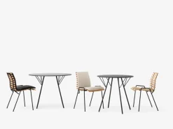 &Tradition RFH RD4 terrace side chair, black - teak