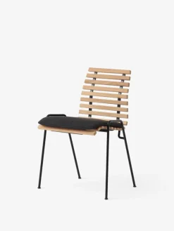 &Tradition RFH RD4 terrace side chair, black - teak