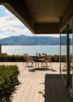 &Tradition RFH RD4 terrace side chair, black - teak