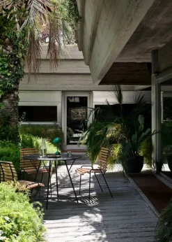 &Tradition RFH RD6 terrace table, 97 cm, black - black laminate