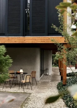 &Tradition RFH RD6 terrace table, 97 cm, black - black laminate