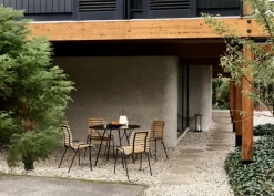 &Tradition RFH RD6 terrace table, 97 cm, black - black laminate