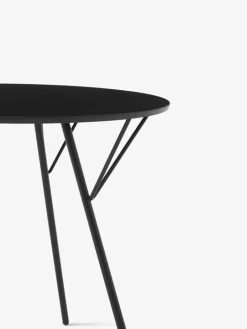 &Tradition RFH RD5 terrace table, 75 cm, black - black laminate