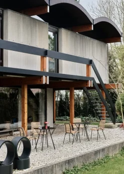 &Tradition RFH RD5 terrace table, 75 cm, black - black laminate