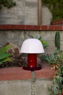 &Tradition Setago JH27 table lamp, maroon - grape