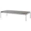 &Tradition Sett LN12 coffee table, smoked glass - dark chrome