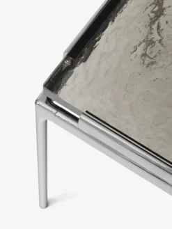 &Tradition Sett LN12 coffee table, smoked glass - dark chrome