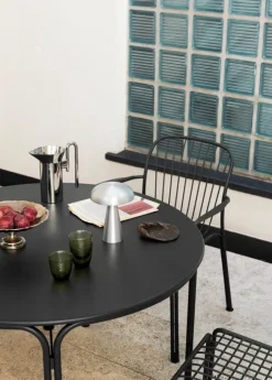 &Tradition Thorvald SC98 dining table, round 115 cm, warm black