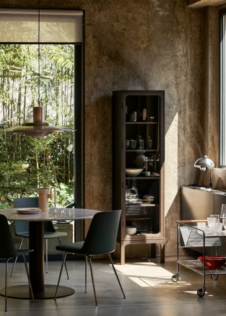 &Tradition Trace Single cabinet SC87, dark stained oak