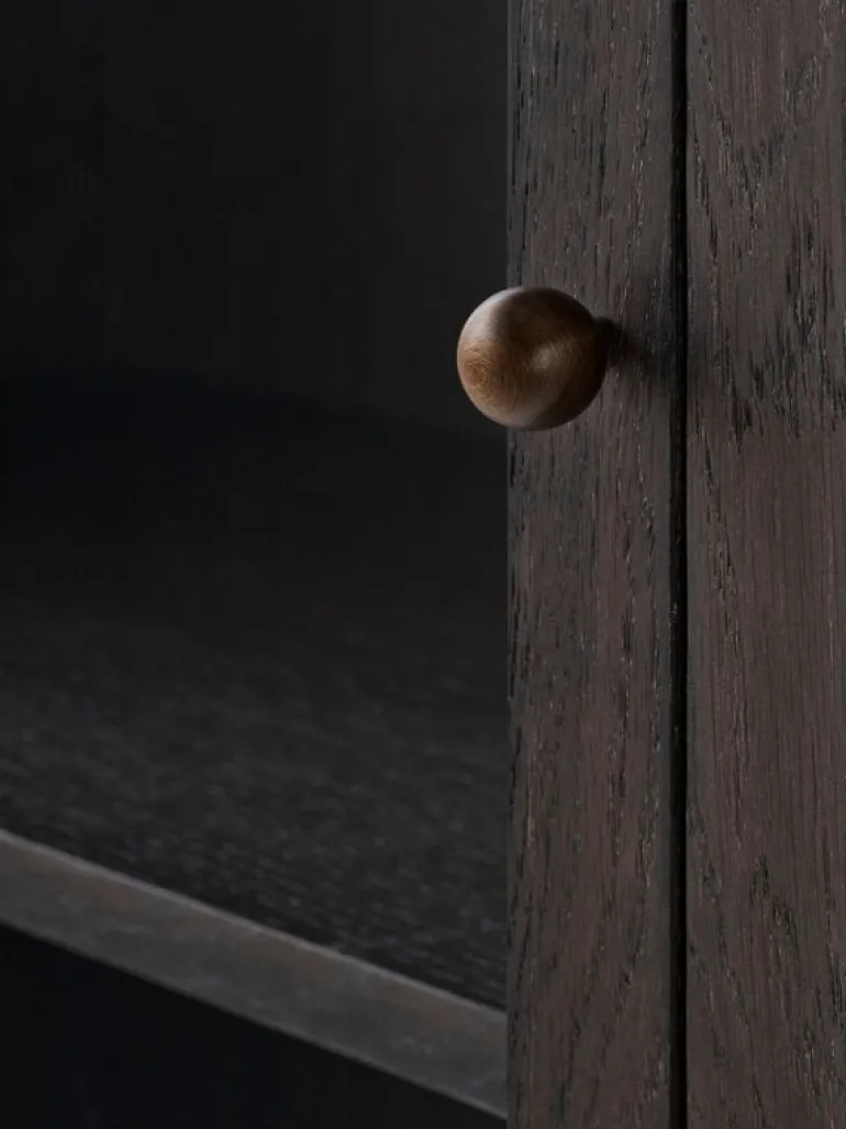 &Tradition Trace Single cabinet SC87, dark stained oak