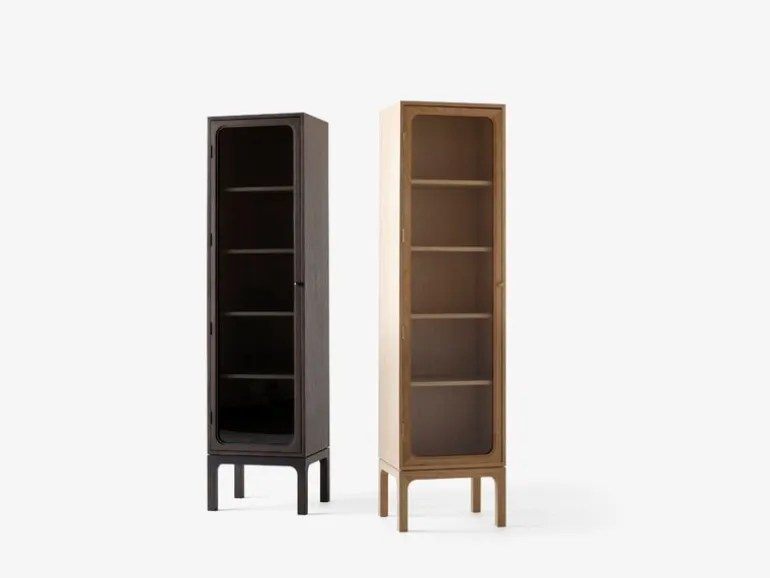 &Tradition Trace Single cabinet SC87, dark stained oak