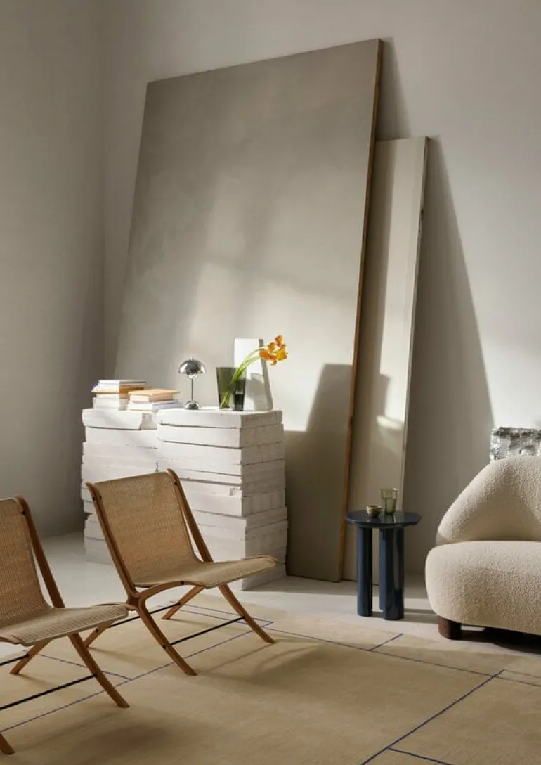 &Tradition Tung JA3 side table, steel blue