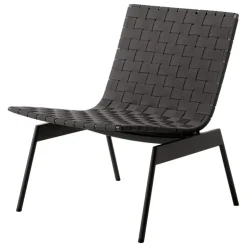 &Tradition Ville AV44 outdoor lounge chair, warm black