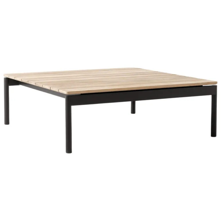 &Tradition Ville AV50 outdoor coffee table, 90 x 90 cm, teak - warm black