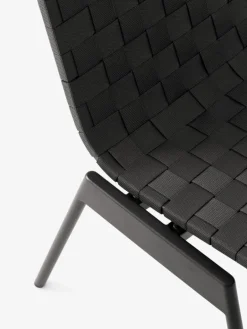 &Tradition Ville AV33 outdoor side chair, warm black