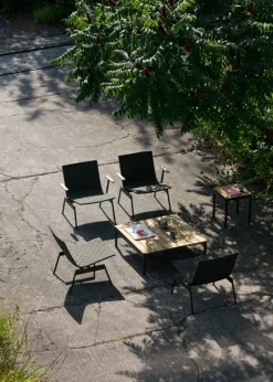 &Tradition Ville AV44 outdoor lounge chair, bronze green