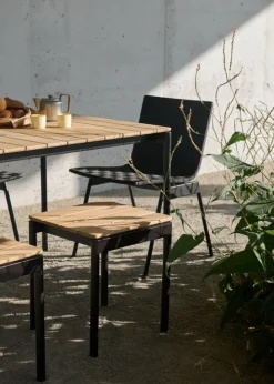 &Tradition Ville AV47 stool, teak - warm black