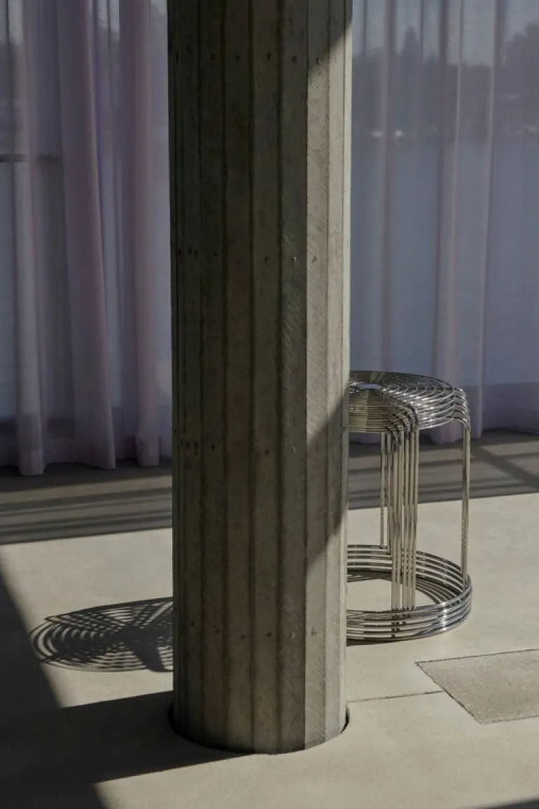 &Tradition Wire Stool VP11, stainless steel