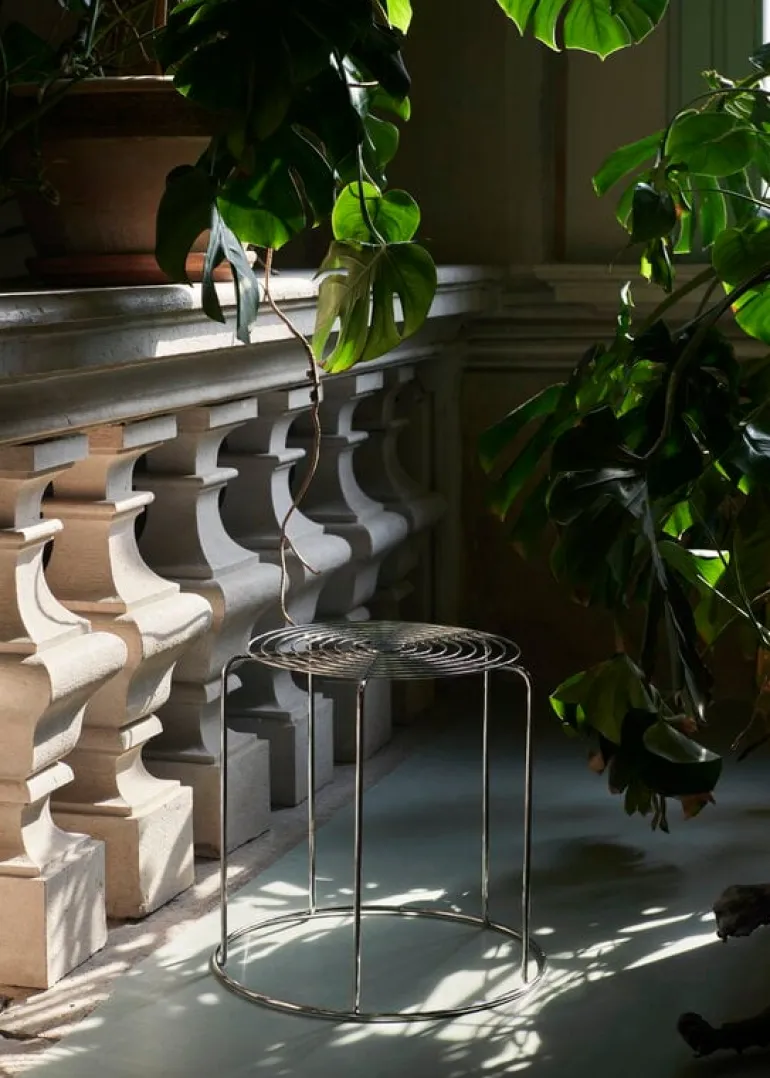 &Tradition Wire Stool VP11, stainless steel