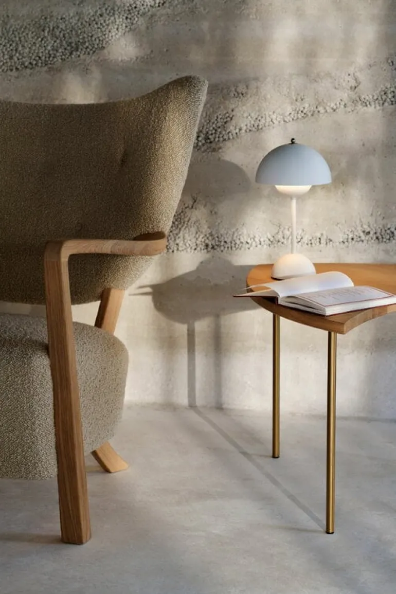 &Tradition Wulff ATD2 lounge chair and ATD3 pouf, Karakorum 003 - oak