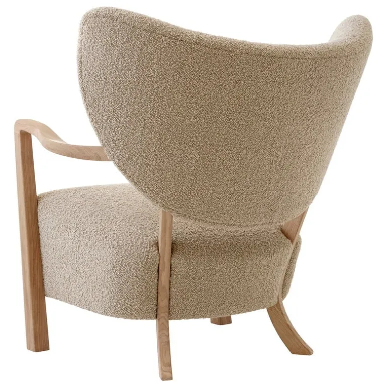 &Tradition Wulff ATD2 lounge chair and ATD3 pouf, Karakorum 003 - oak