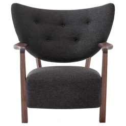 &Tradition Wulff ATD2 lounge chair and ATD3 pouf, Hallingdal 376 - walnut